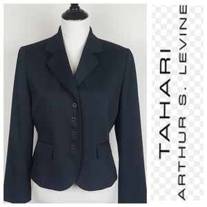 Tahari Blazer Navy Blue